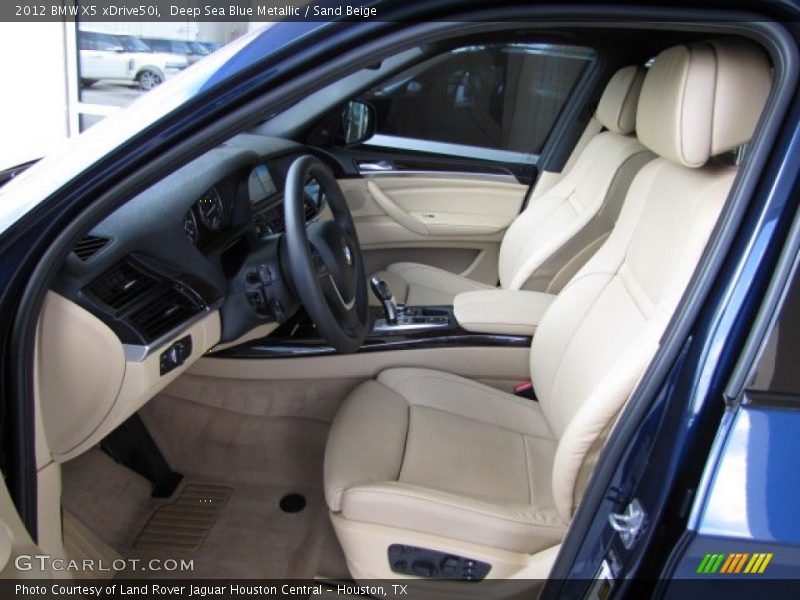 Deep Sea Blue Metallic / Sand Beige 2012 BMW X5 xDrive50i