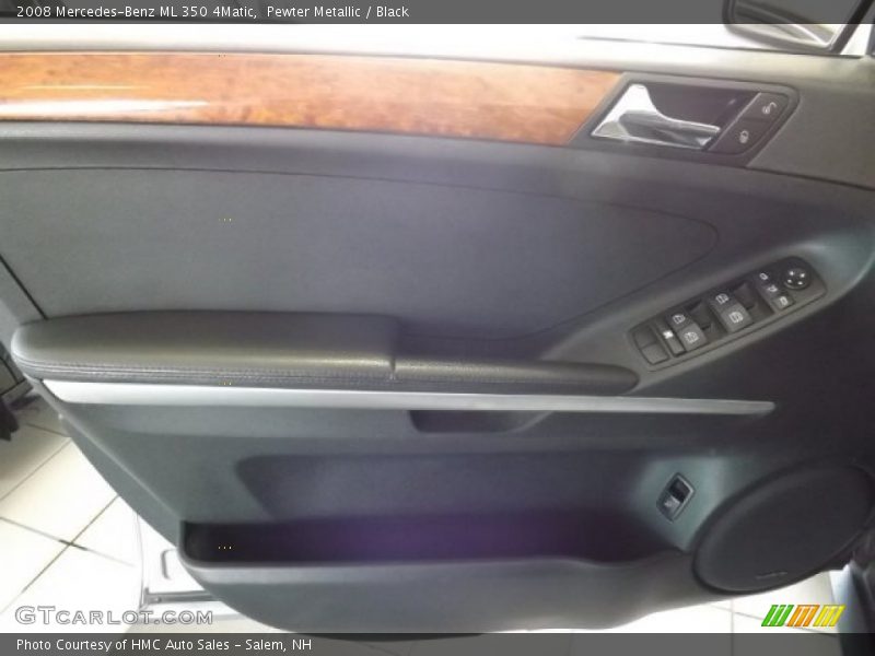 Pewter Metallic / Black 2008 Mercedes-Benz ML 350 4Matic