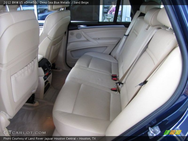 Deep Sea Blue Metallic / Sand Beige 2012 BMW X5 xDrive50i