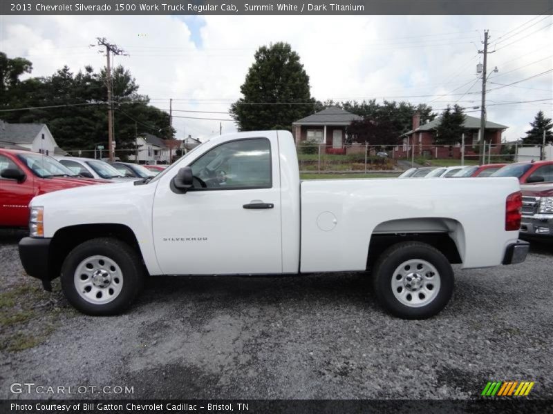 Summit White / Dark Titanium 2013 Chevrolet Silverado 1500 Work Truck Regular Cab