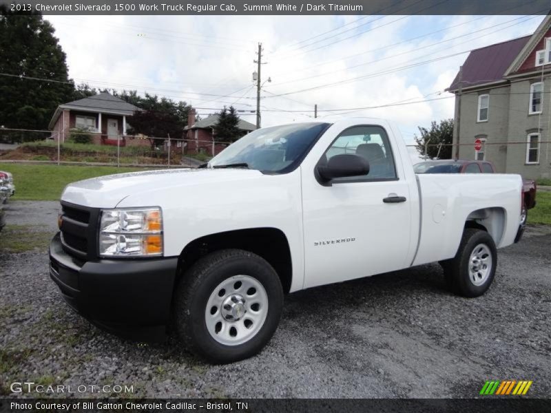 Summit White / Dark Titanium 2013 Chevrolet Silverado 1500 Work Truck Regular Cab