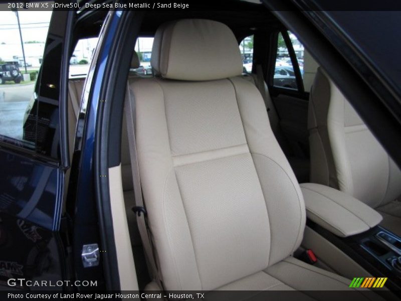 Deep Sea Blue Metallic / Sand Beige 2012 BMW X5 xDrive50i