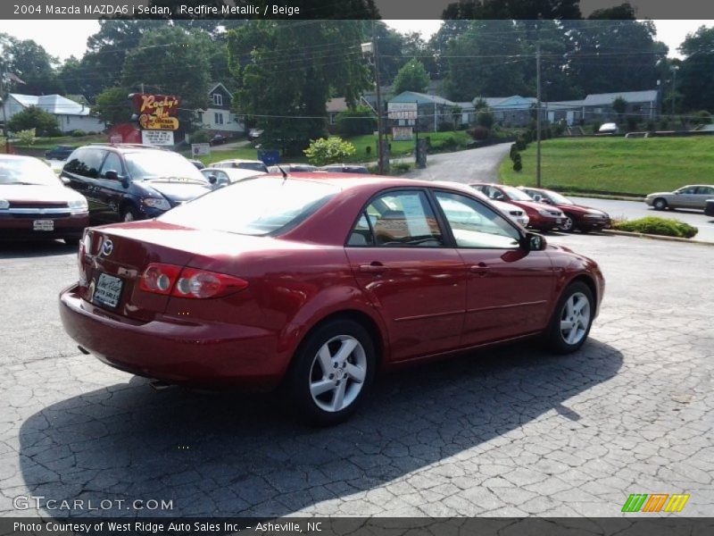 Redfire Metallic / Beige 2004 Mazda MAZDA6 i Sedan