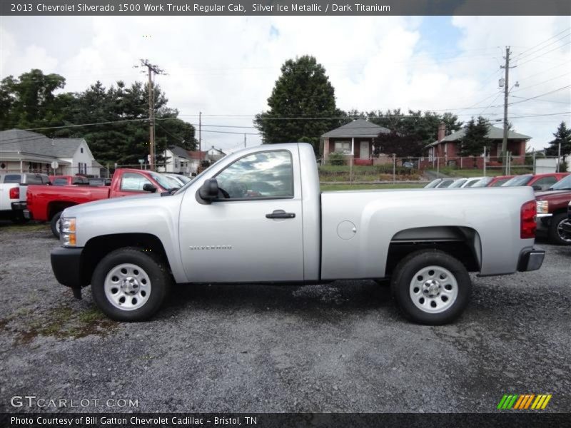 Silver Ice Metallic / Dark Titanium 2013 Chevrolet Silverado 1500 Work Truck Regular Cab