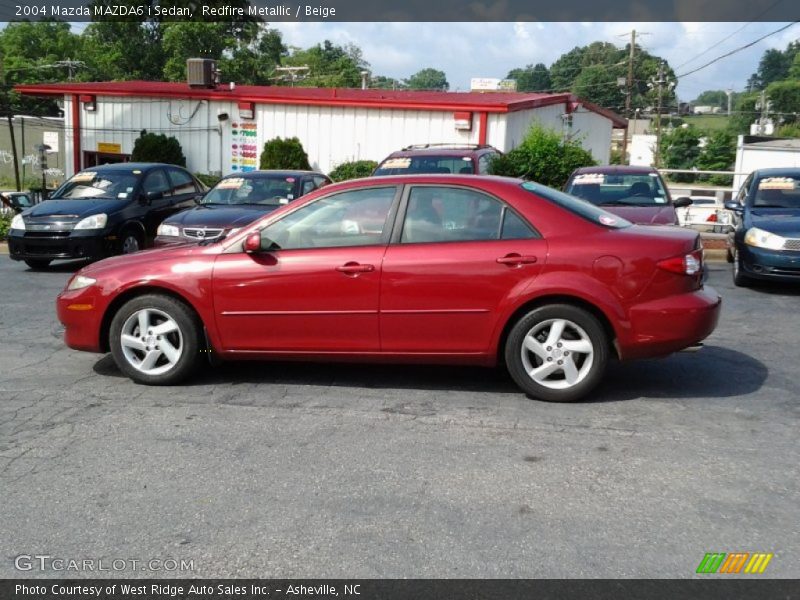 Redfire Metallic / Beige 2004 Mazda MAZDA6 i Sedan