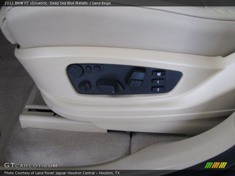 Deep Sea Blue Metallic / Sand Beige 2012 BMW X5 xDrive50i