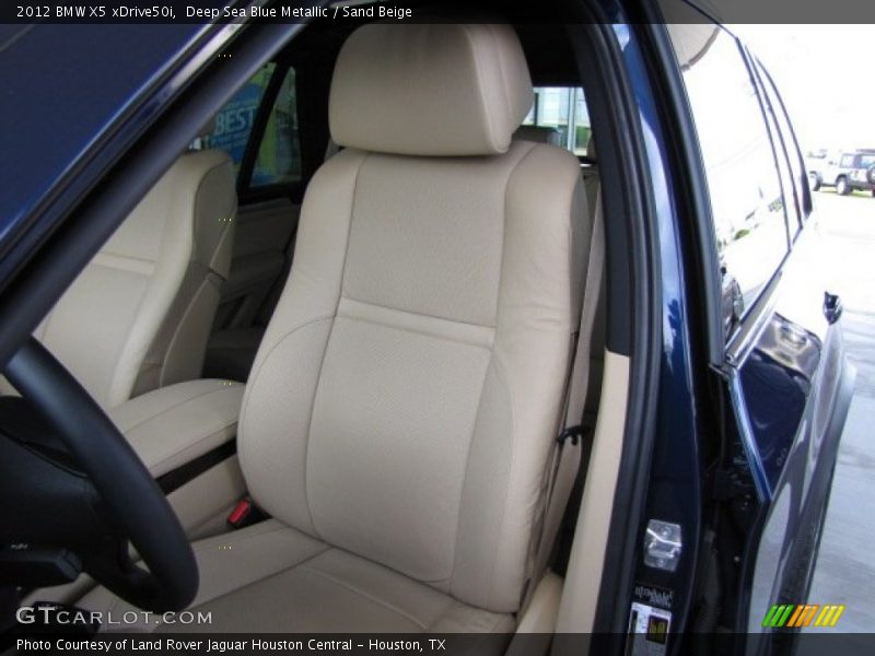 Deep Sea Blue Metallic / Sand Beige 2012 BMW X5 xDrive50i