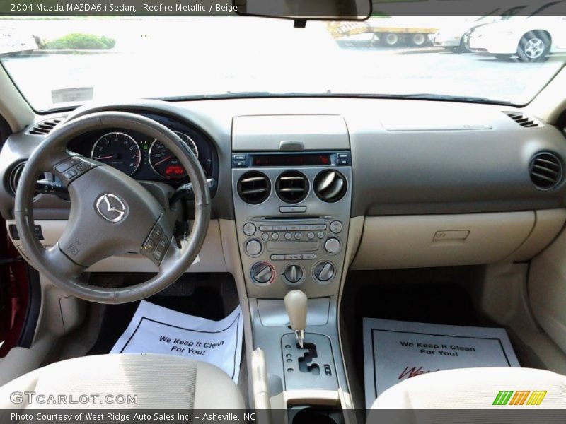 Redfire Metallic / Beige 2004 Mazda MAZDA6 i Sedan