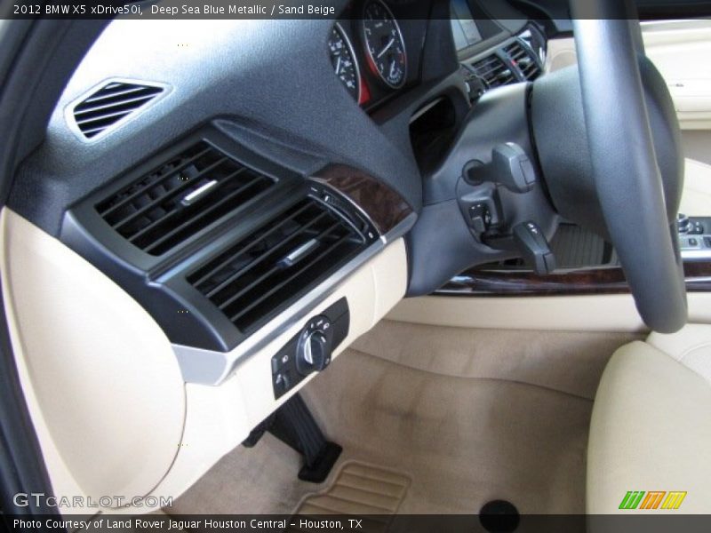 Deep Sea Blue Metallic / Sand Beige 2012 BMW X5 xDrive50i