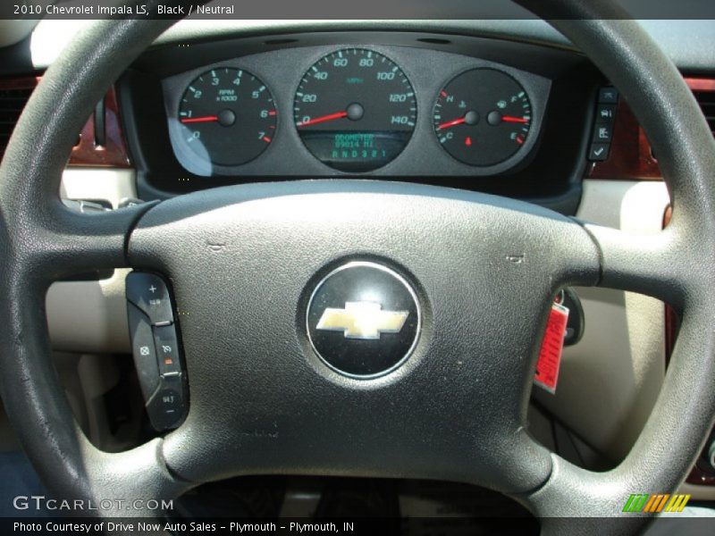 Black / Neutral 2010 Chevrolet Impala LS