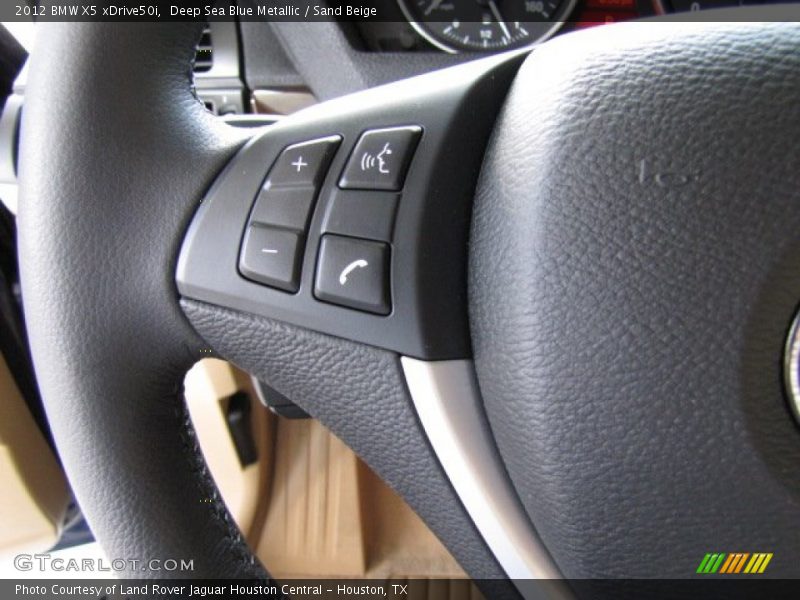 Deep Sea Blue Metallic / Sand Beige 2012 BMW X5 xDrive50i