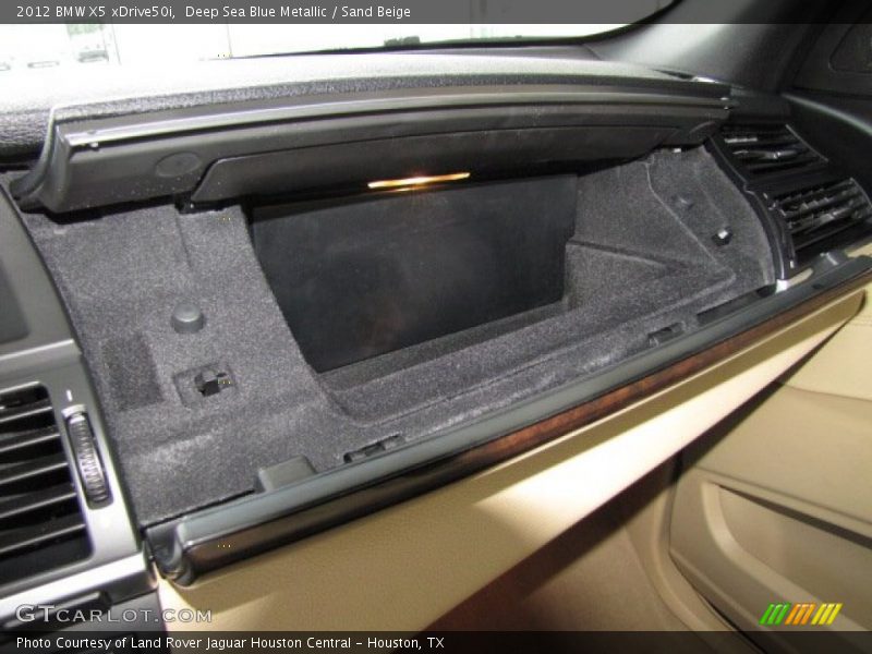 Deep Sea Blue Metallic / Sand Beige 2012 BMW X5 xDrive50i