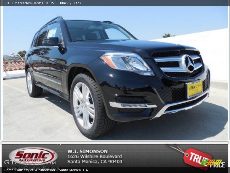Black / Black 2013 Mercedes-Benz GLK 350