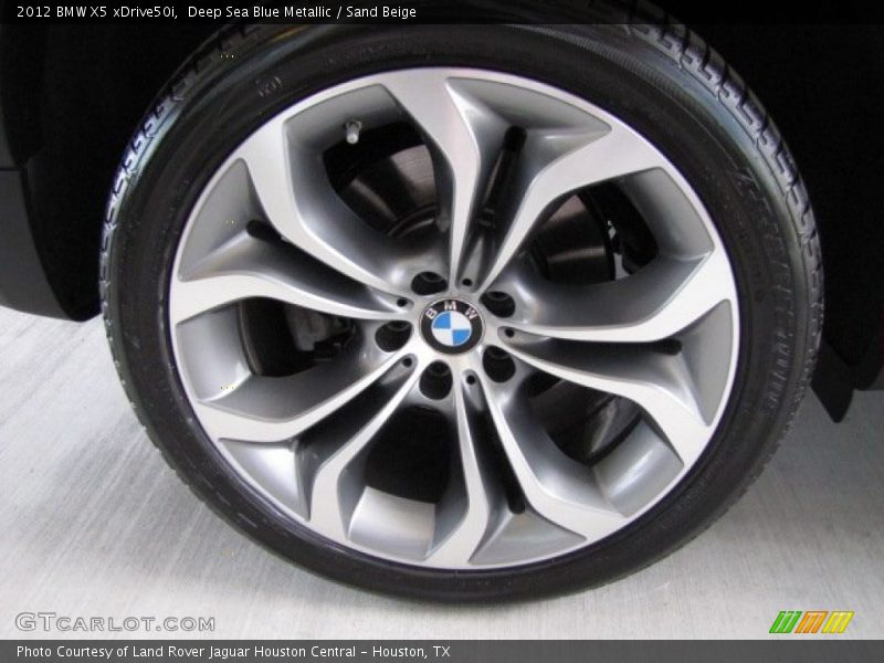 Deep Sea Blue Metallic / Sand Beige 2012 BMW X5 xDrive50i