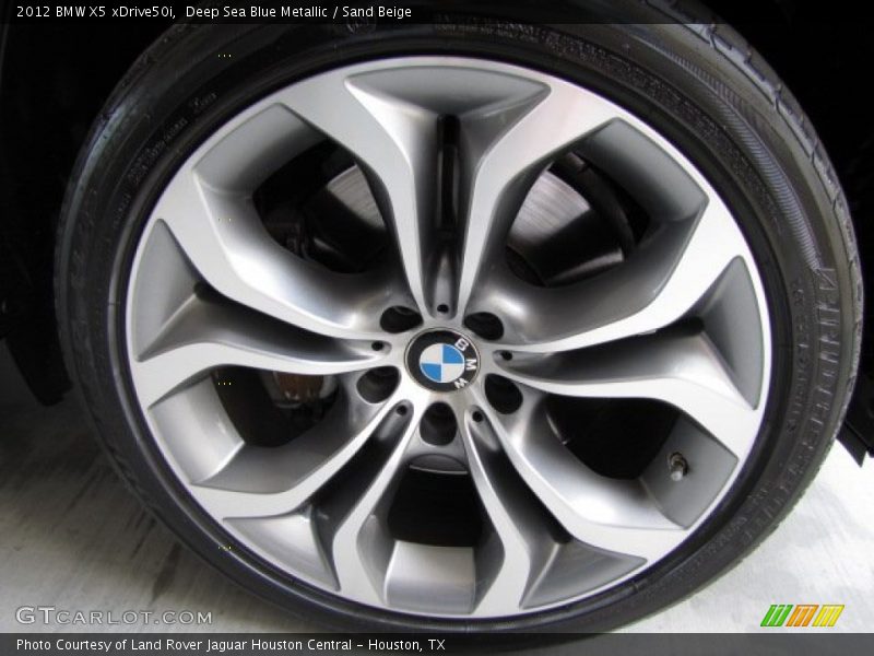 Deep Sea Blue Metallic / Sand Beige 2012 BMW X5 xDrive50i