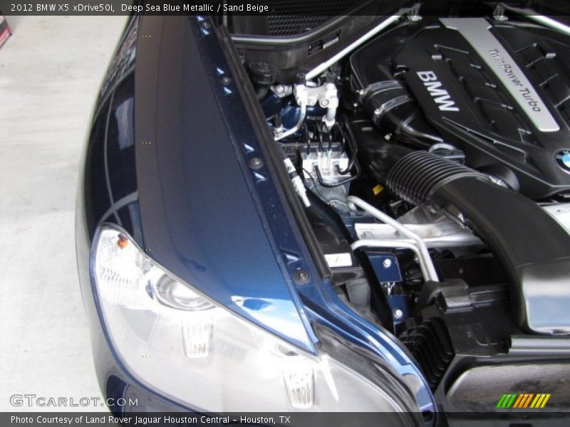 Deep Sea Blue Metallic / Sand Beige 2012 BMW X5 xDrive50i