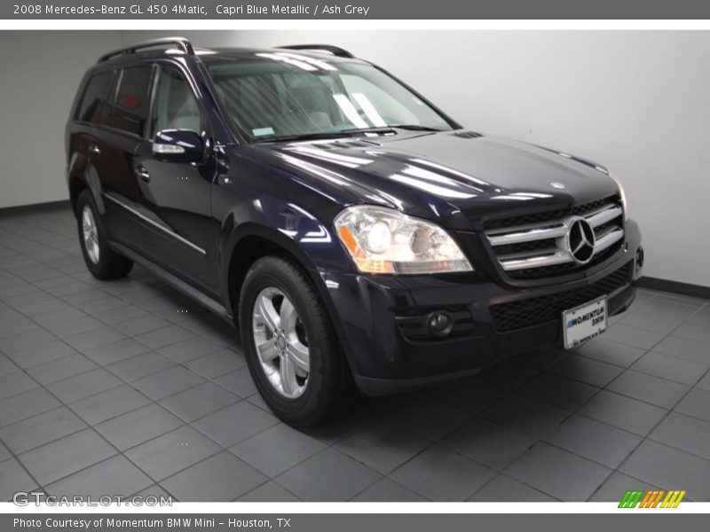 Capri Blue Metallic / Ash Grey 2008 Mercedes-Benz GL 450 4Matic