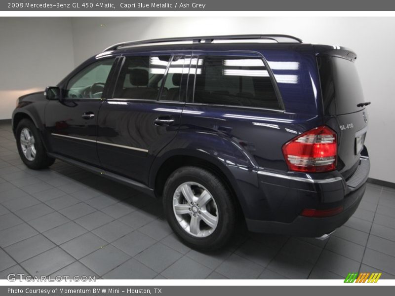 Capri Blue Metallic / Ash Grey 2008 Mercedes-Benz GL 450 4Matic
