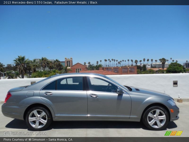 Palladium Silver Metallic / Black 2013 Mercedes-Benz S 550 Sedan