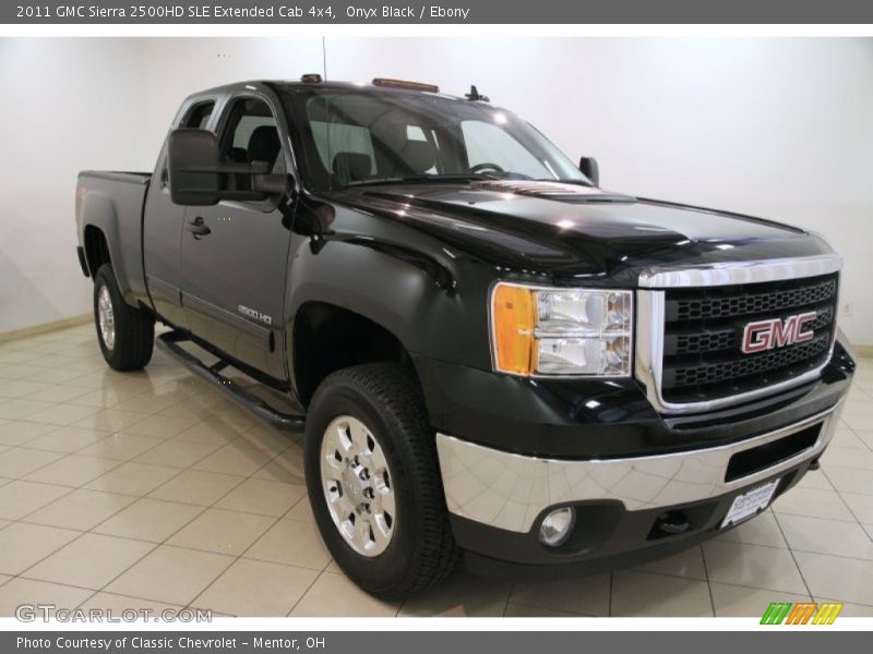 Onyx Black / Ebony 2011 GMC Sierra 2500HD SLE Extended Cab 4x4