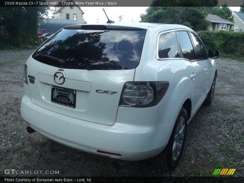Crystal White Pearl Mica / Black 2009 Mazda CX-7 Sport AWD