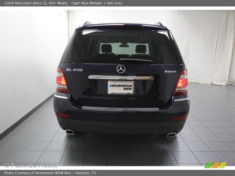 Capri Blue Metallic / Ash Grey 2008 Mercedes-Benz GL 450 4Matic