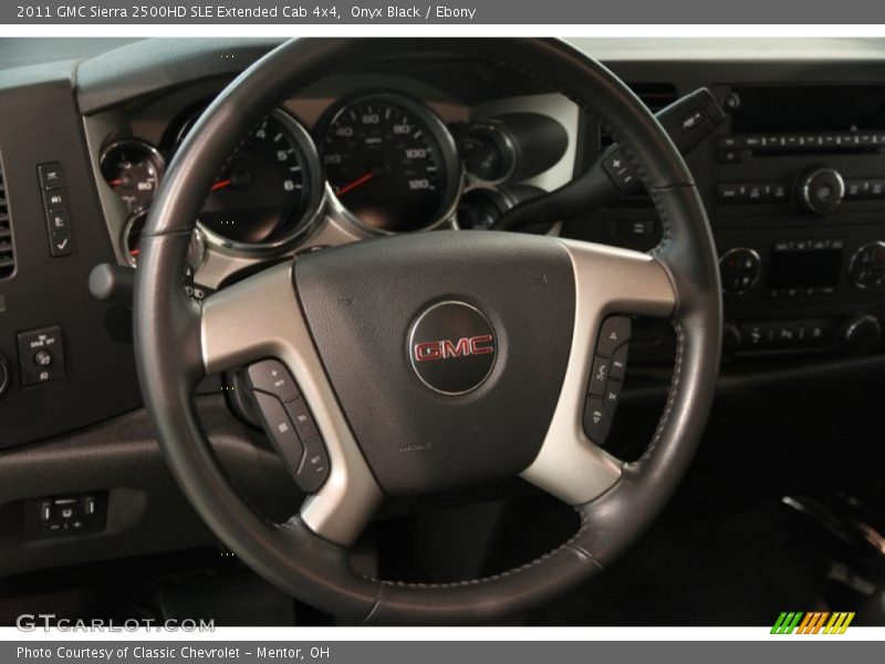 Onyx Black / Ebony 2011 GMC Sierra 2500HD SLE Extended Cab 4x4