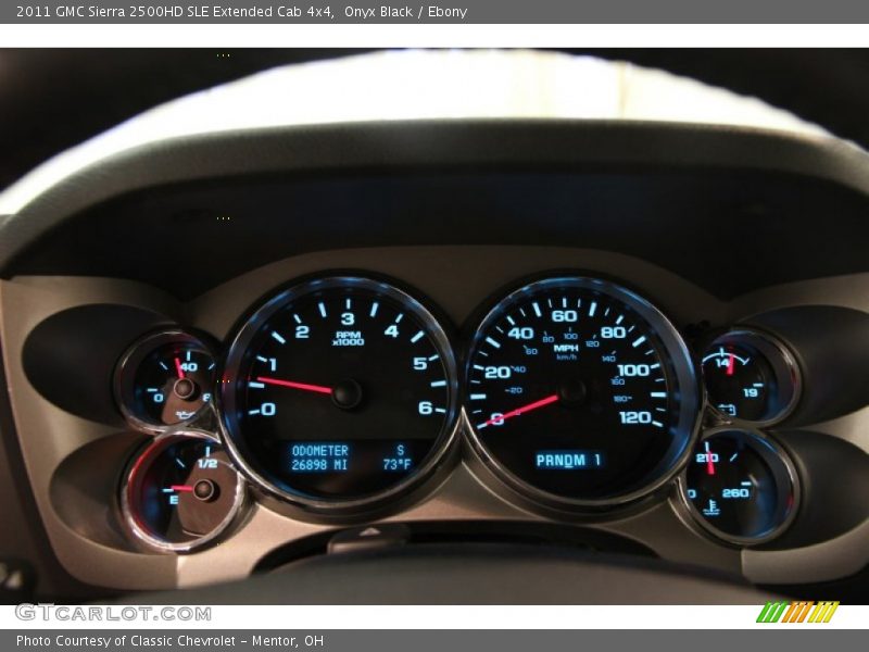 Onyx Black / Ebony 2011 GMC Sierra 2500HD SLE Extended Cab 4x4