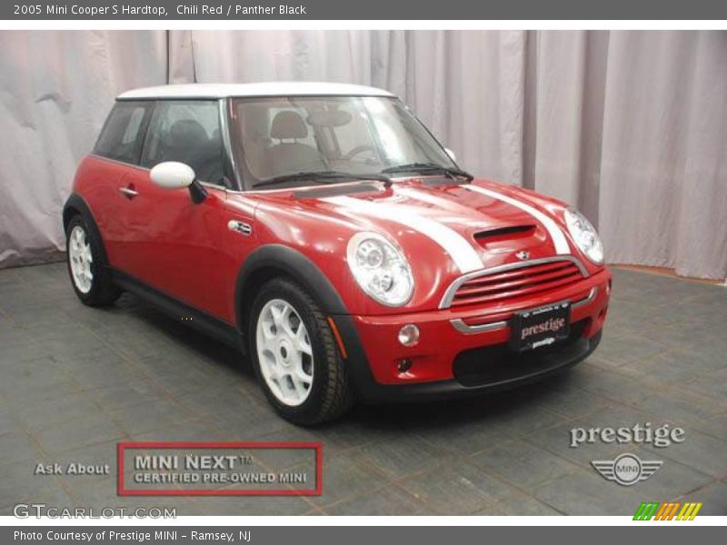 Chili Red / Panther Black 2005 Mini Cooper S Hardtop