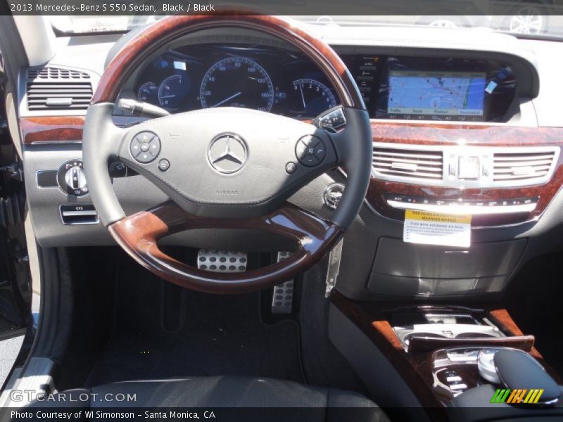 Black / Black 2013 Mercedes-Benz S 550 Sedan