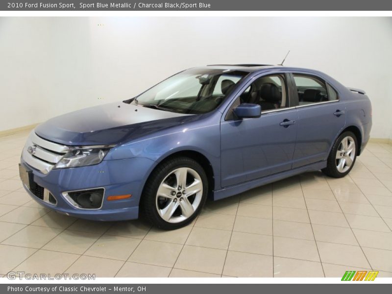 Sport Blue Metallic / Charcoal Black/Sport Blue 2010 Ford Fusion Sport