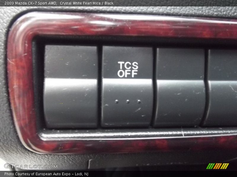 Crystal White Pearl Mica / Black 2009 Mazda CX-7 Sport AWD