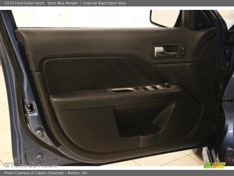 Sport Blue Metallic / Charcoal Black/Sport Blue 2010 Ford Fusion Sport