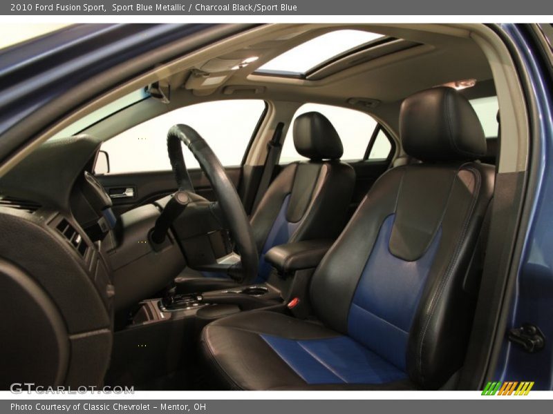 Sport Blue Metallic / Charcoal Black/Sport Blue 2010 Ford Fusion Sport