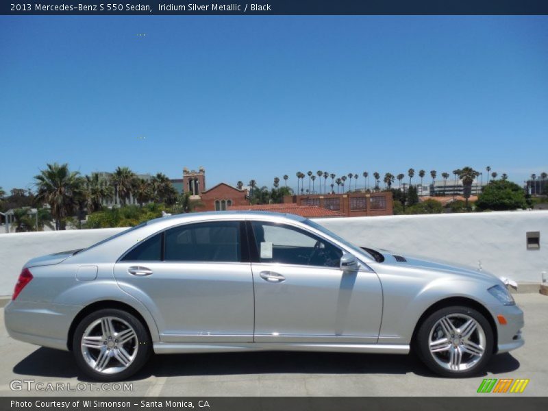 Iridium Silver Metallic / Black 2013 Mercedes-Benz S 550 Sedan