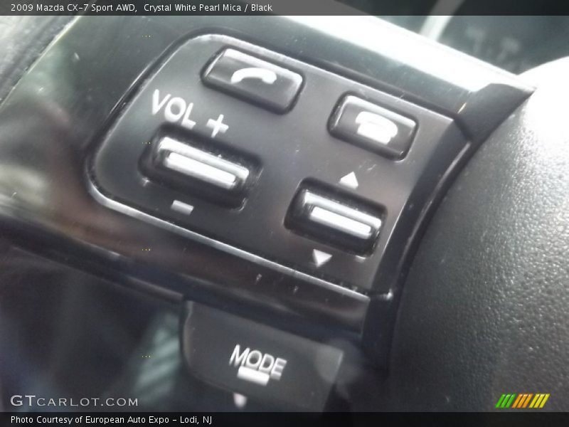 Crystal White Pearl Mica / Black 2009 Mazda CX-7 Sport AWD