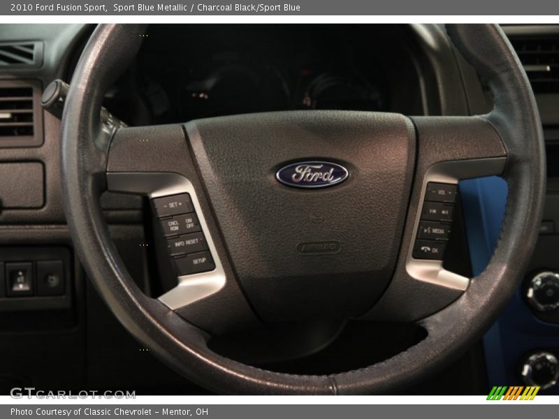 Sport Blue Metallic / Charcoal Black/Sport Blue 2010 Ford Fusion Sport