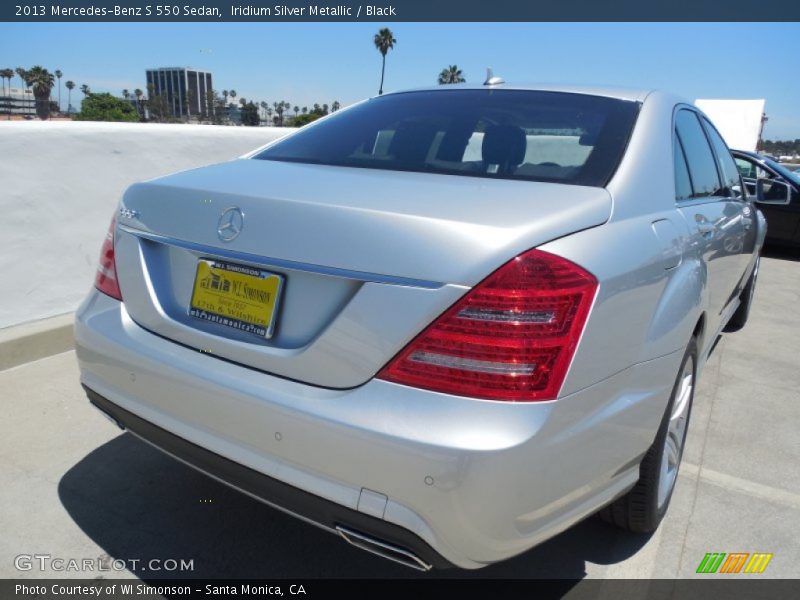 Iridium Silver Metallic / Black 2013 Mercedes-Benz S 550 Sedan