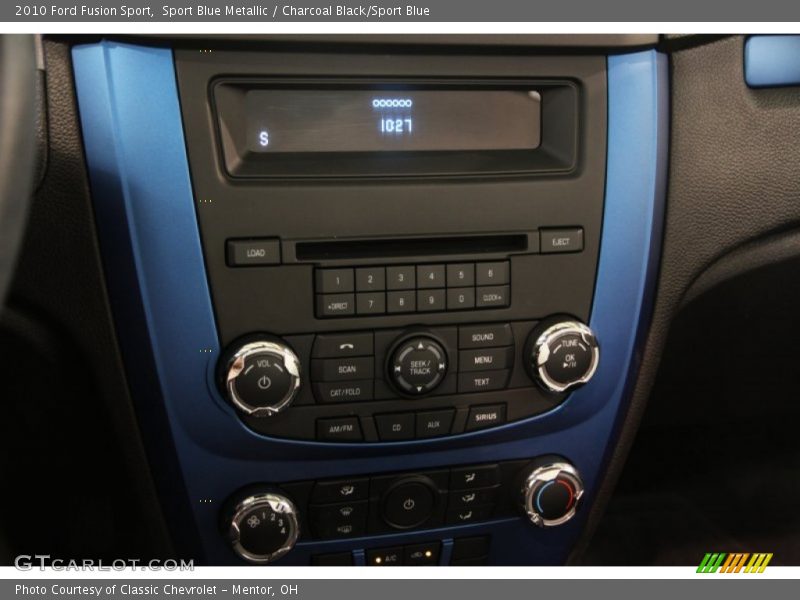 Sport Blue Metallic / Charcoal Black/Sport Blue 2010 Ford Fusion Sport