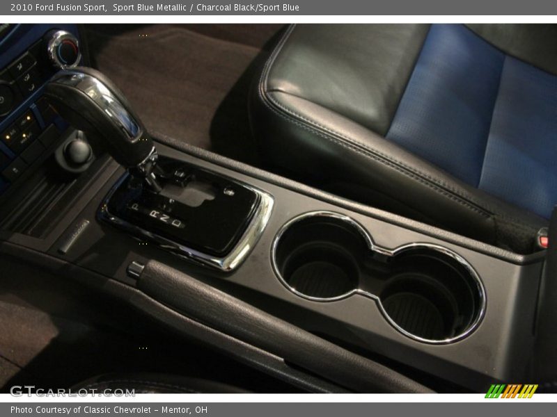Sport Blue Metallic / Charcoal Black/Sport Blue 2010 Ford Fusion Sport