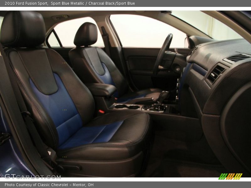 Sport Blue Metallic / Charcoal Black/Sport Blue 2010 Ford Fusion Sport