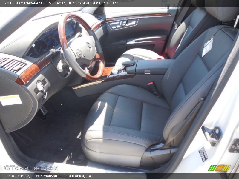 Iridium Silver Metallic / Black 2013 Mercedes-Benz S 550 Sedan