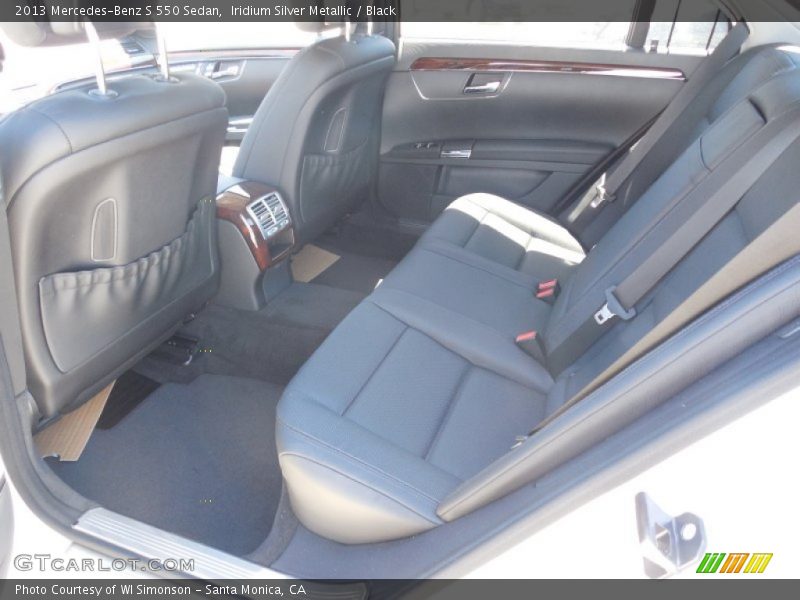 Iridium Silver Metallic / Black 2013 Mercedes-Benz S 550 Sedan