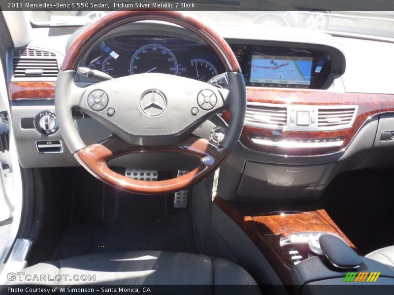 Iridium Silver Metallic / Black 2013 Mercedes-Benz S 550 Sedan