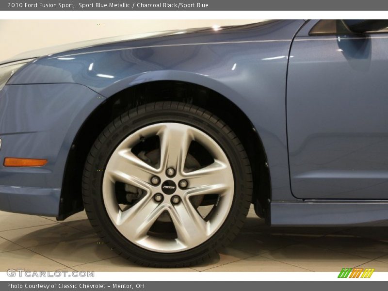 Sport Blue Metallic / Charcoal Black/Sport Blue 2010 Ford Fusion Sport