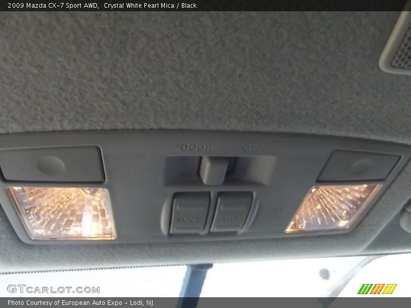 Crystal White Pearl Mica / Black 2009 Mazda CX-7 Sport AWD