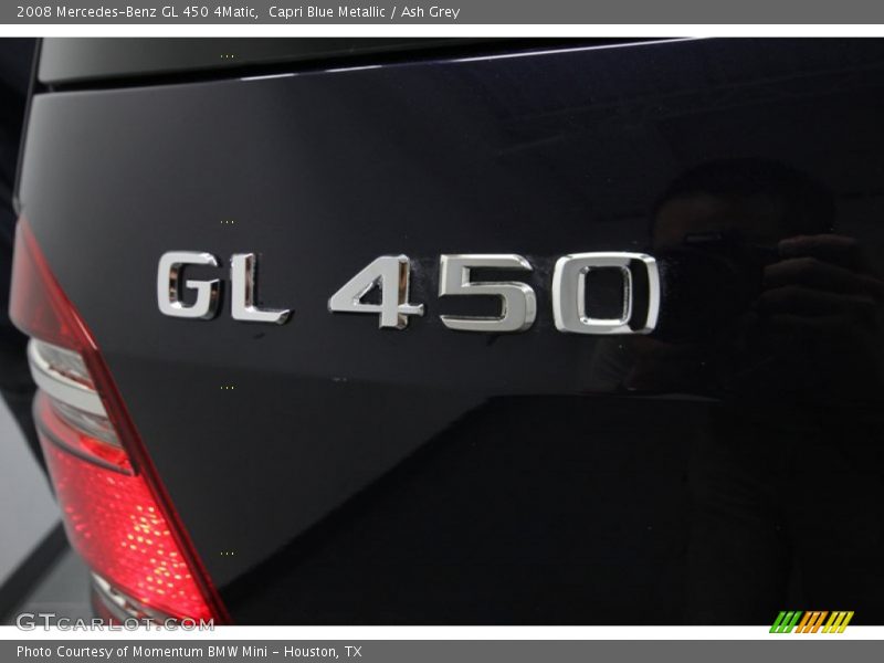 Capri Blue Metallic / Ash Grey 2008 Mercedes-Benz GL 450 4Matic