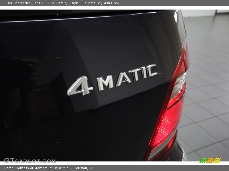 Capri Blue Metallic / Ash Grey 2008 Mercedes-Benz GL 450 4Matic