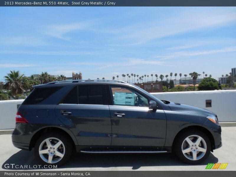 Steel Grey Metallic / Grey 2013 Mercedes-Benz ML 550 4Matic
