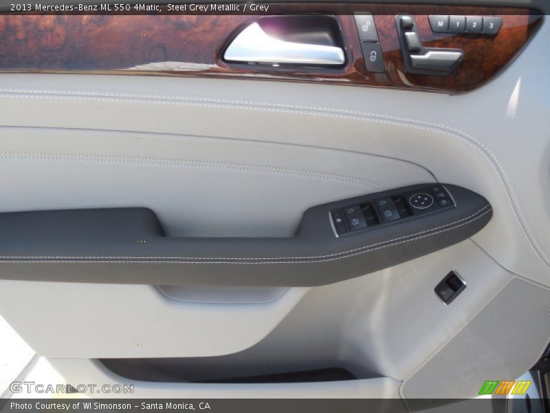 Steel Grey Metallic / Grey 2013 Mercedes-Benz ML 550 4Matic